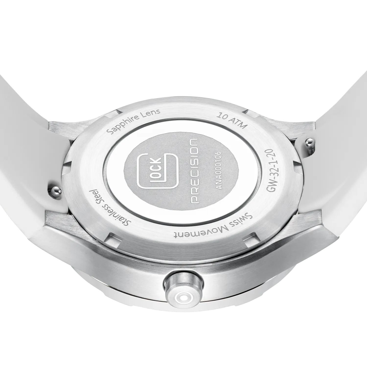 Glock Women's Stainless Steel Diamond Quartz Watch Silver & White Mother of Pearl GW-32-1-20