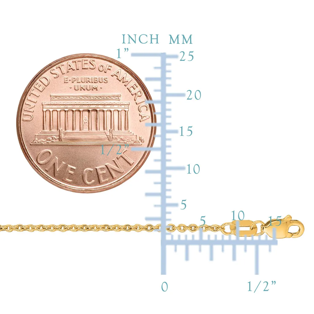 Gold Forsantina Cable Link Necklace