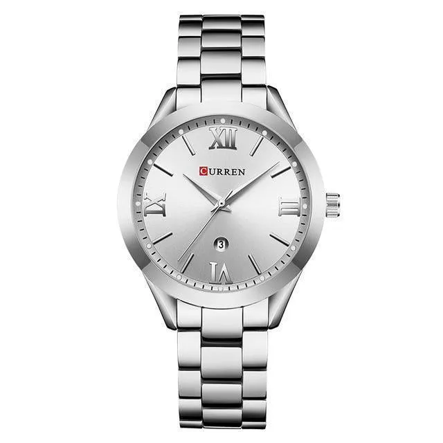 Golden Ladies Women's Bracelet Steel Watch