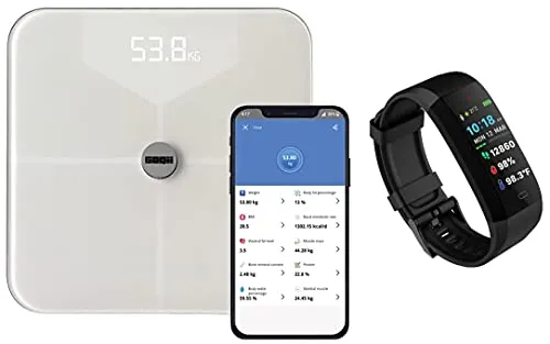 GOQii Balance Body Composition Monitor with 3 months Personal Coaching GOQii Vital 4.0 SpO2, Body Temperature and Blood Pressure Tracker with 3 Months Personal Coaching