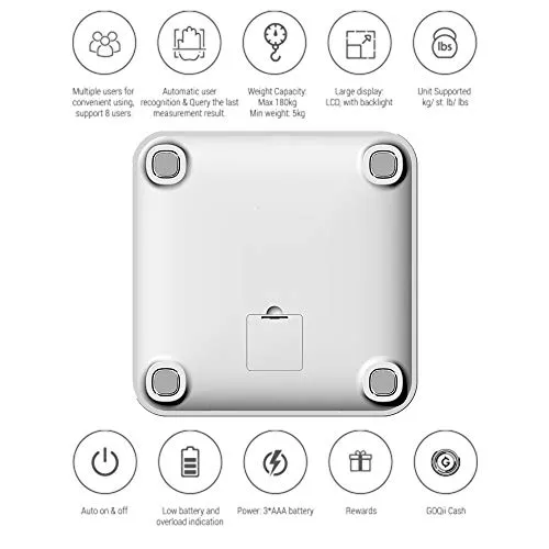 GOQii Balance Body Composition Monitor with 3 months Personal Coaching GOQii Vital 4.0 SpO2, Body Temperature and Blood Pressure Tracker with 3 Months Personal Coaching