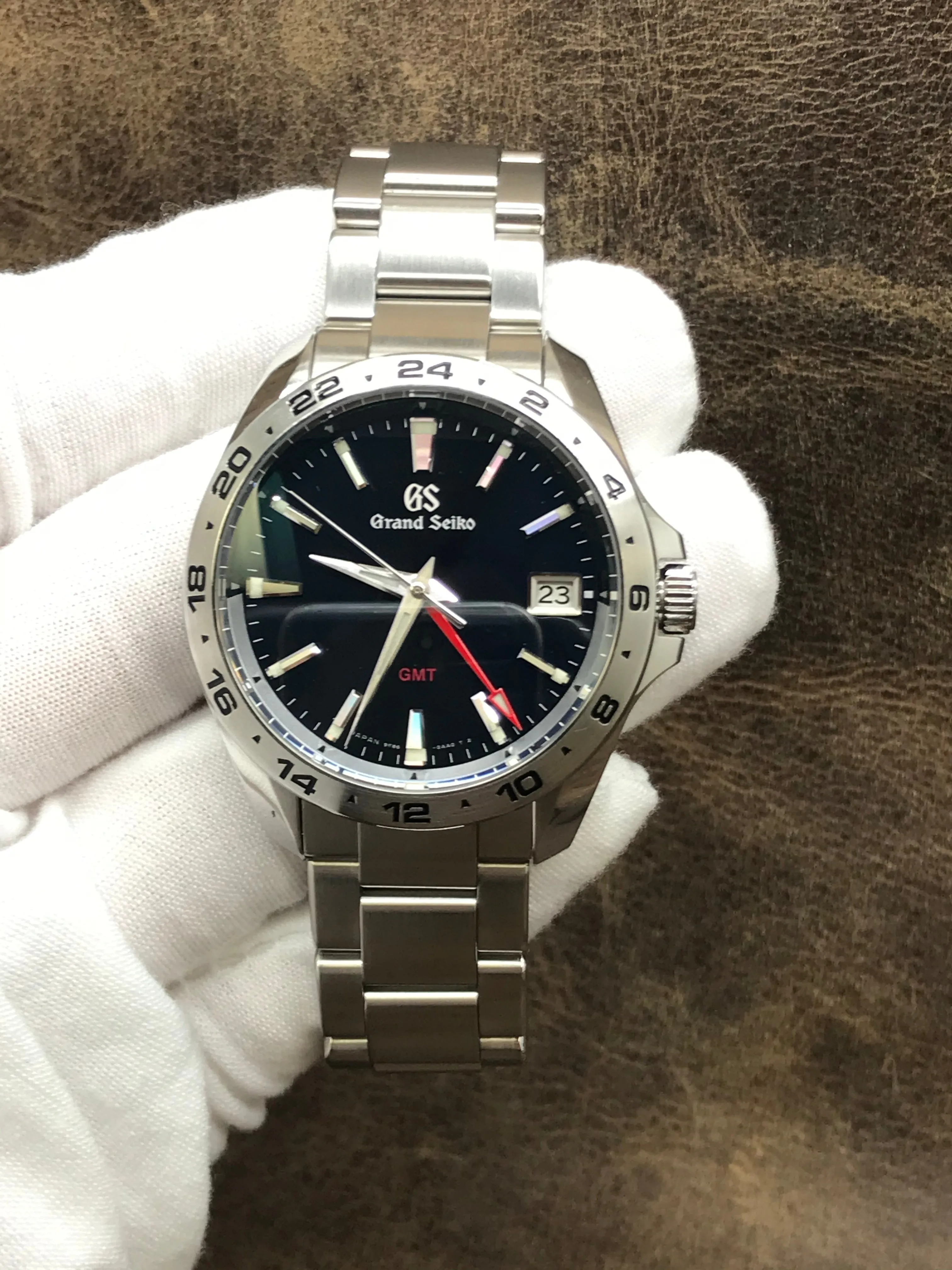 Grand Seiko GMT SBGN005 Blue Dial Quartz Men's Watch