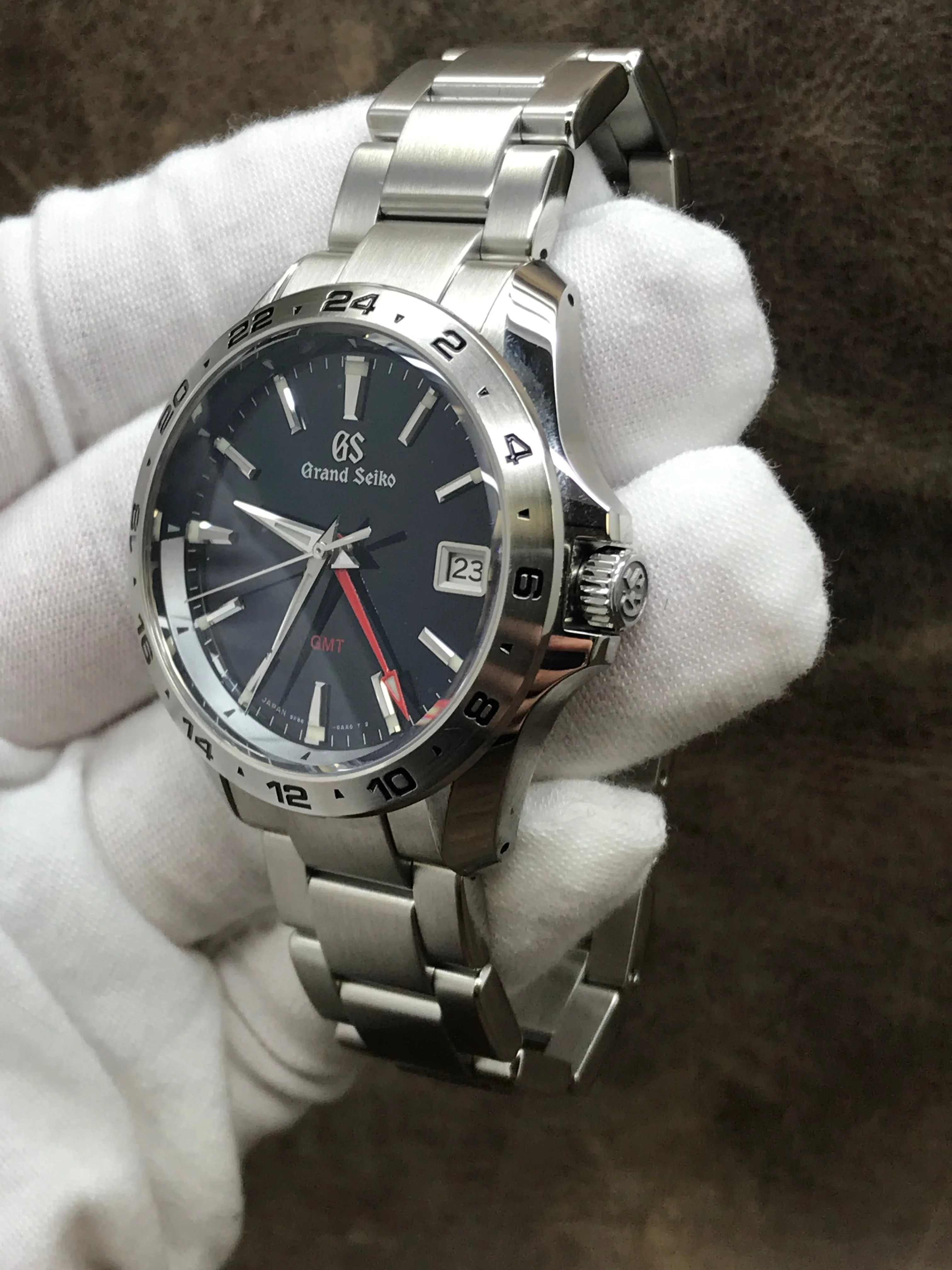 Grand Seiko GMT SBGN005 Blue Dial Quartz Men's Watch