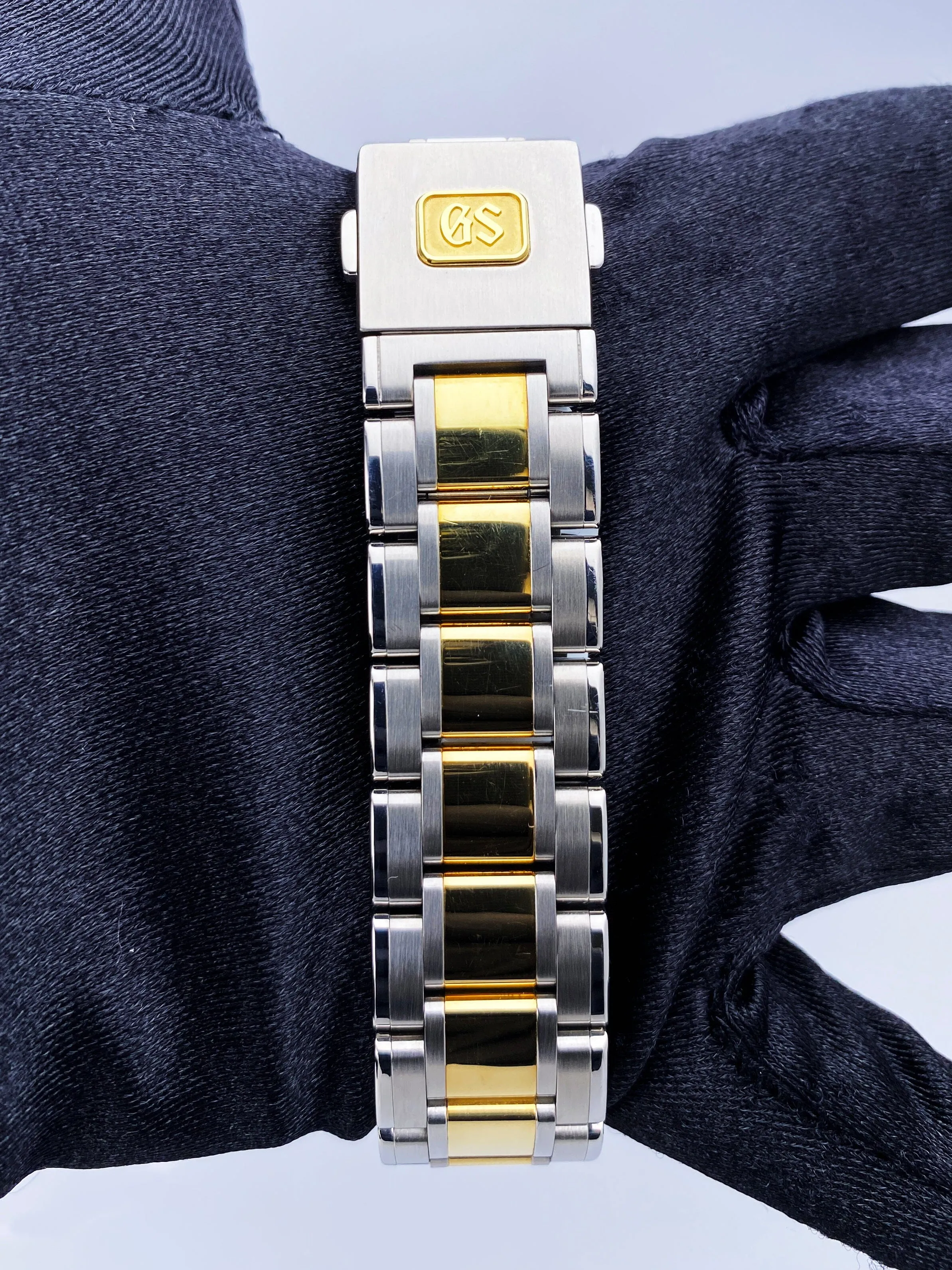 Grand Seiko Heritage SBGH252 White Dial Two Tone Mens Watch