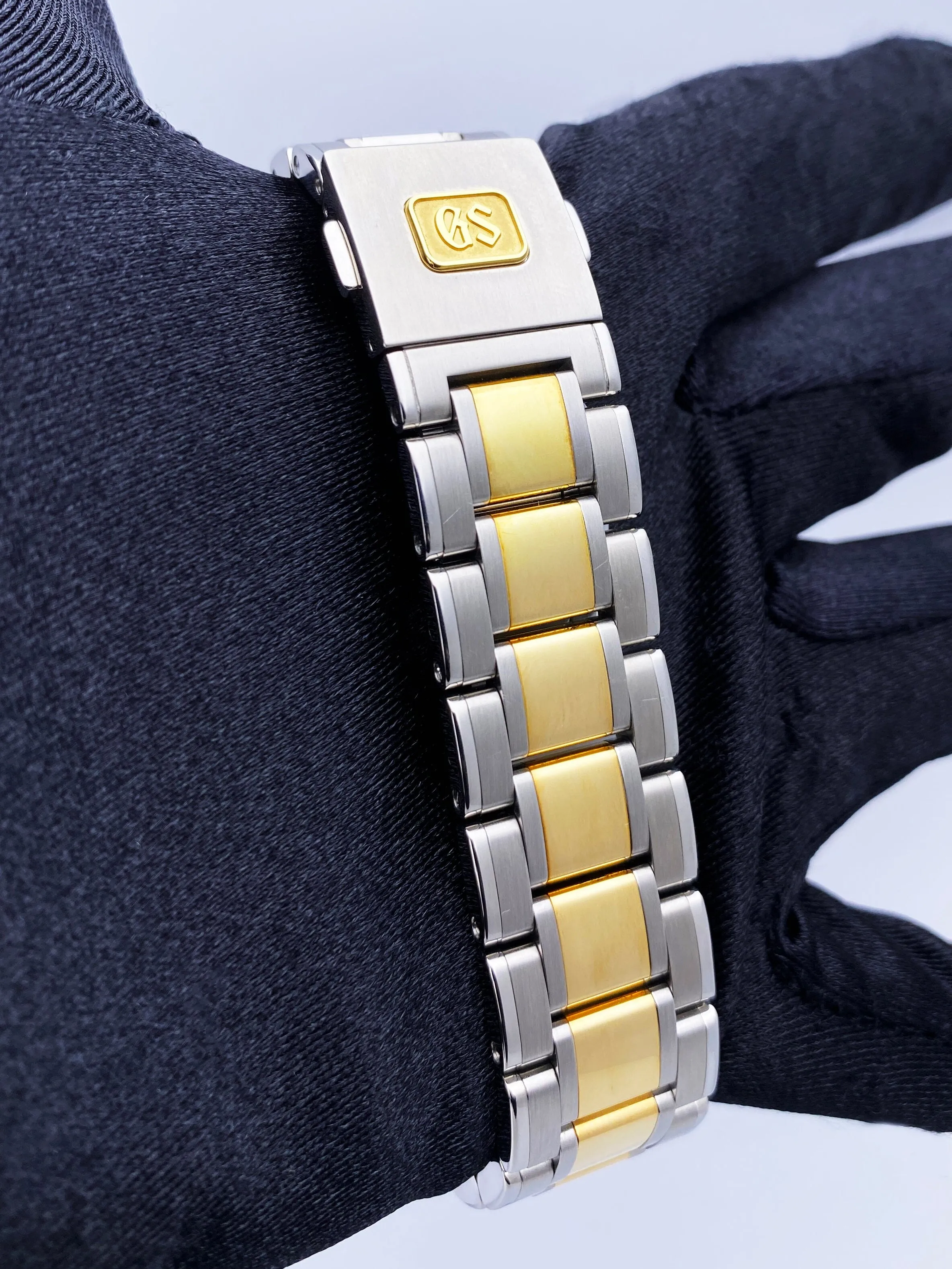 Grand Seiko Heritage SBGH252 White Dial Two Tone Mens Watch