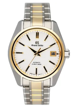 Grand Seiko Heritage SBGH252 White Dial Two Tone Mens Watch