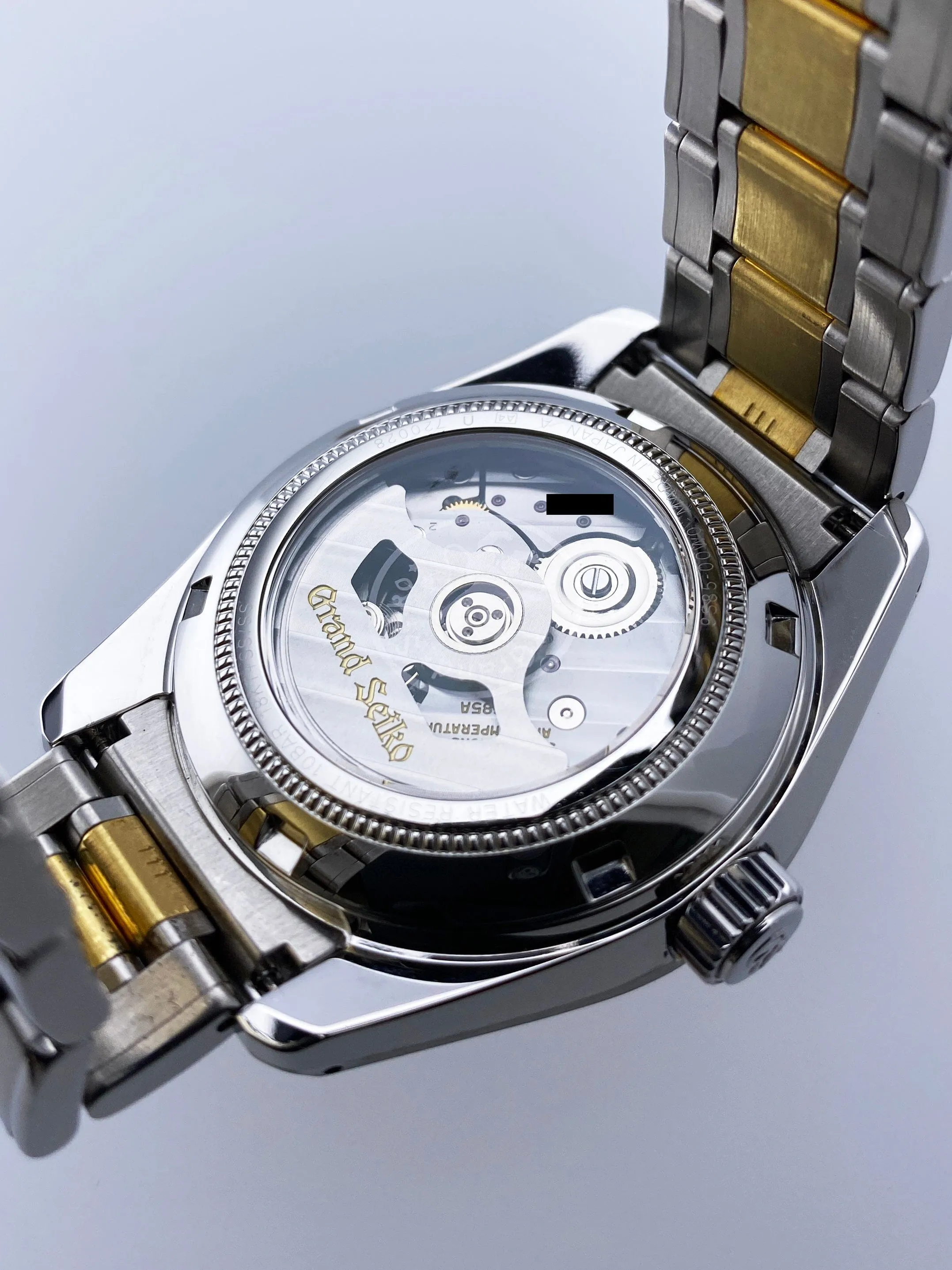 Grand Seiko Heritage SBGH252 White Dial Two Tone Mens Watch