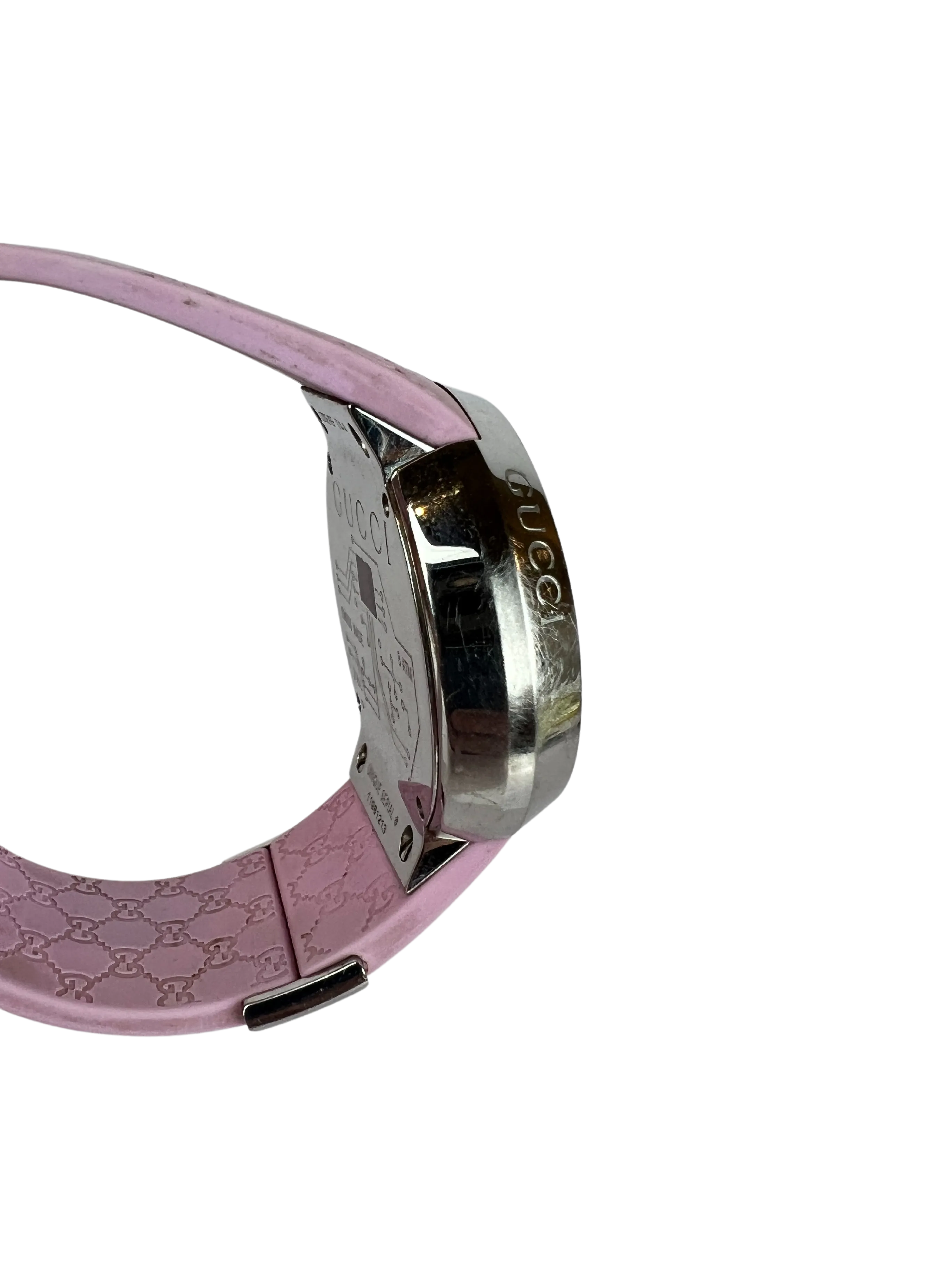 Gucci Women's Swiss Digital Watch with Pink Rubber Strap