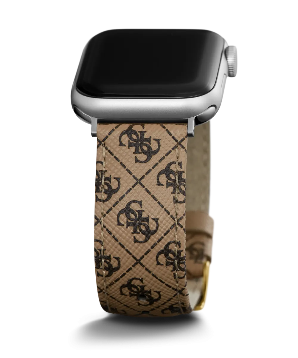 GUESS Logo Leather Band for Apple 38-40 mm Watch