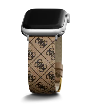 GUESS Logo Leather Band for Apple 38-40 mm Watch