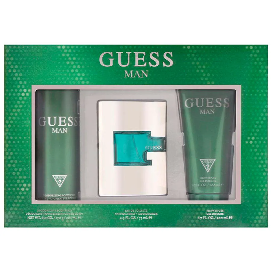 Guess Man by Guess for Men 2.5 oz EDT 3 PC Gift Set