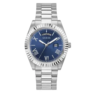 Guess Men's Watch Silver Tone Case Quartz