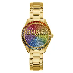 Guess Women's Watch Gold Tone Case Quartz