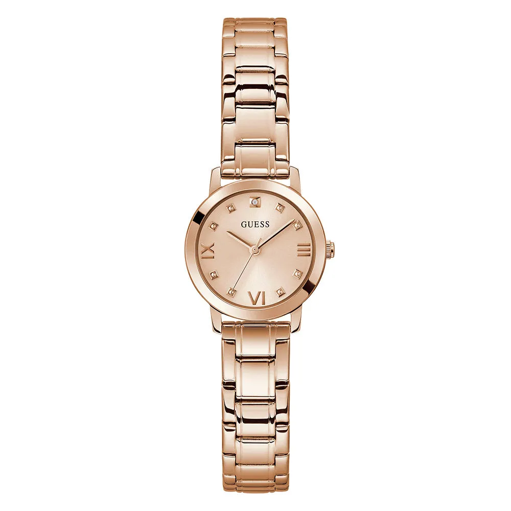Guess Women's Watch Rose Gold Tone Case Quartz