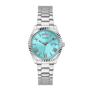 Guess Women's Watch Silver Tone Case Quartz