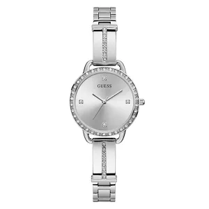 Guess Women's Watch Silver Tone Case Quartz