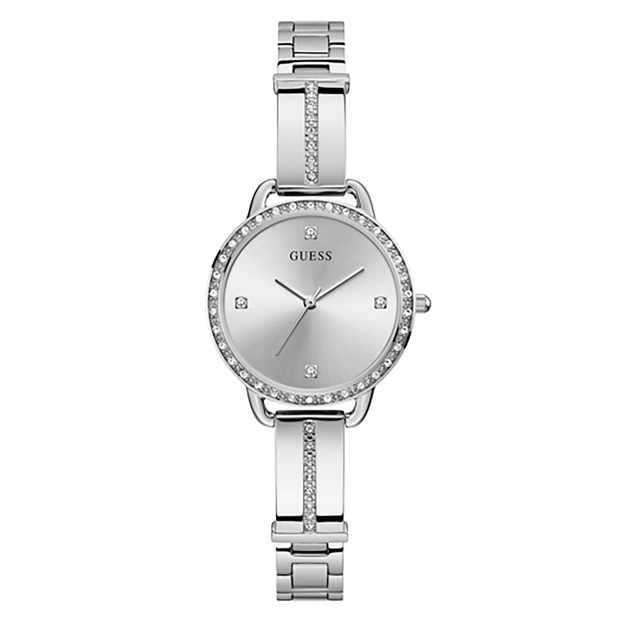 Guess Women's Watch Silver Tone Case Quartz