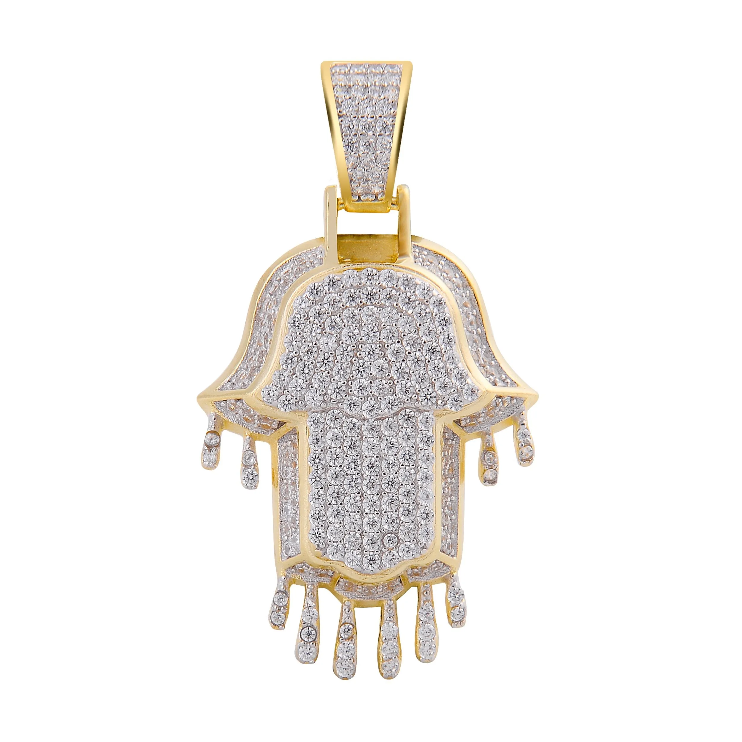 HAMSA HAND SILVER PENDANT-929972