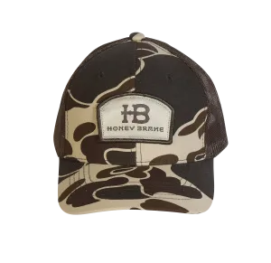 HB Brown Camo Patch Structured Hat
