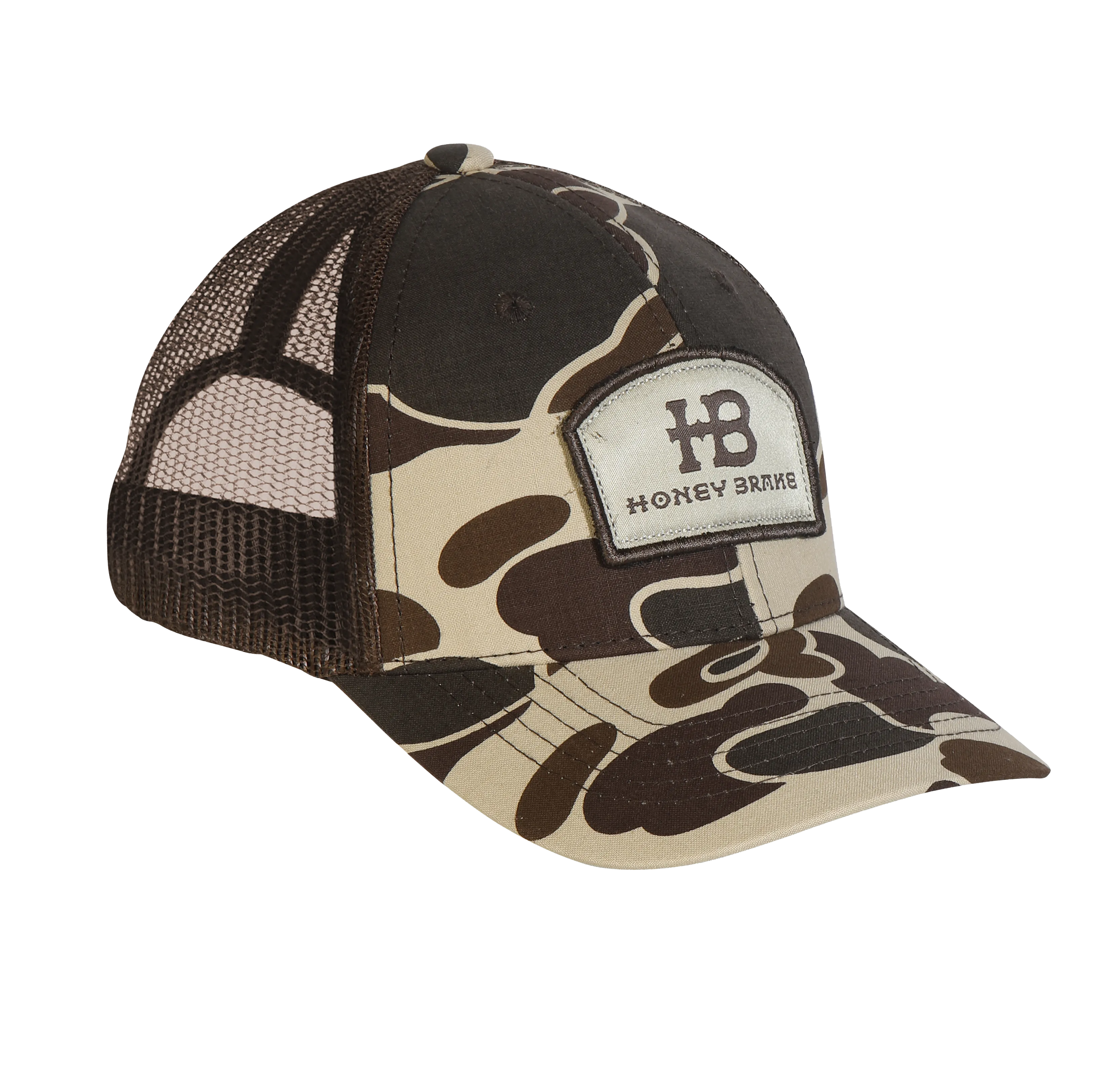 HB Brown Camo Patch Structured Hat