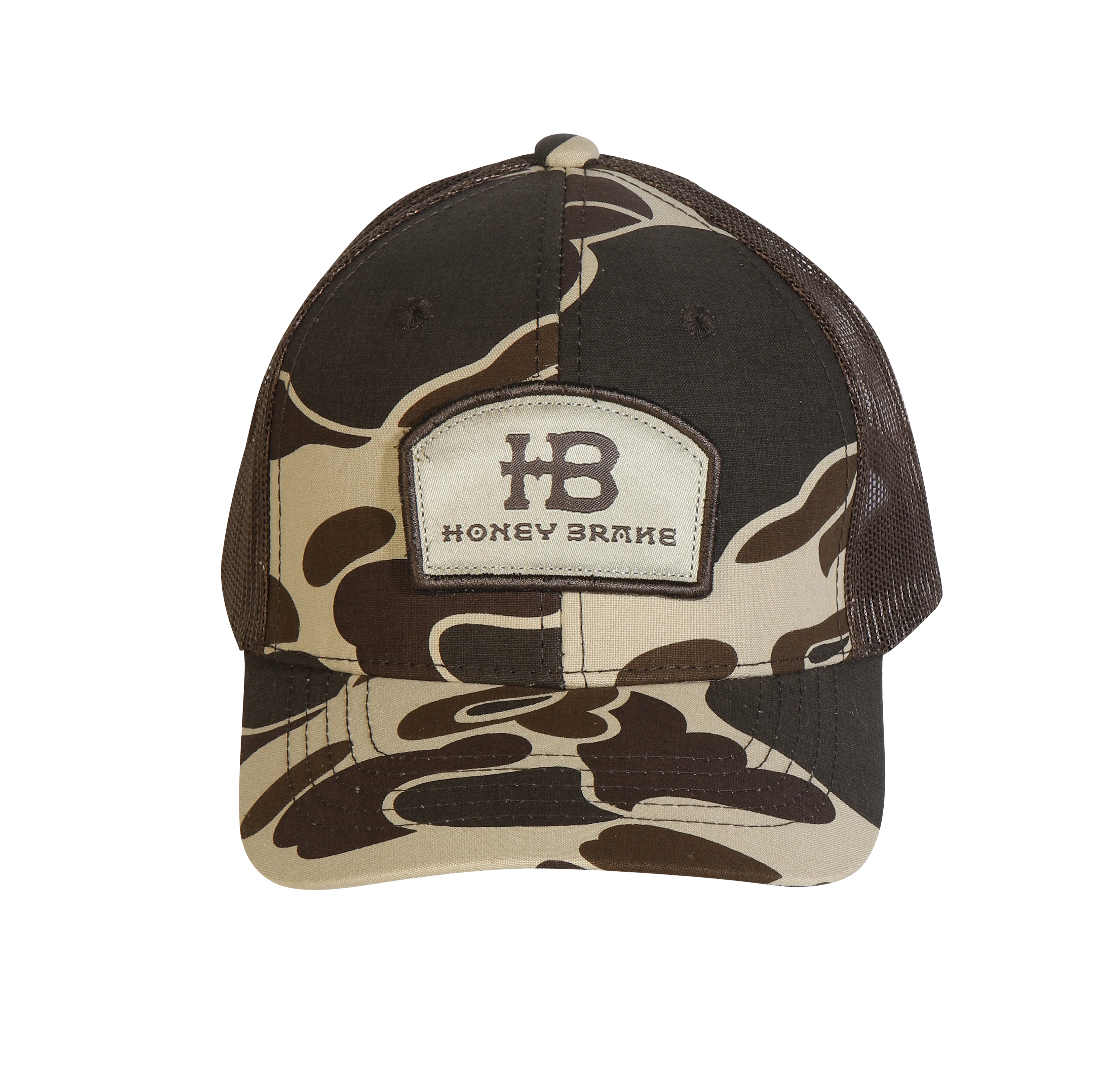HB Brown Camo Patch Structured Hat