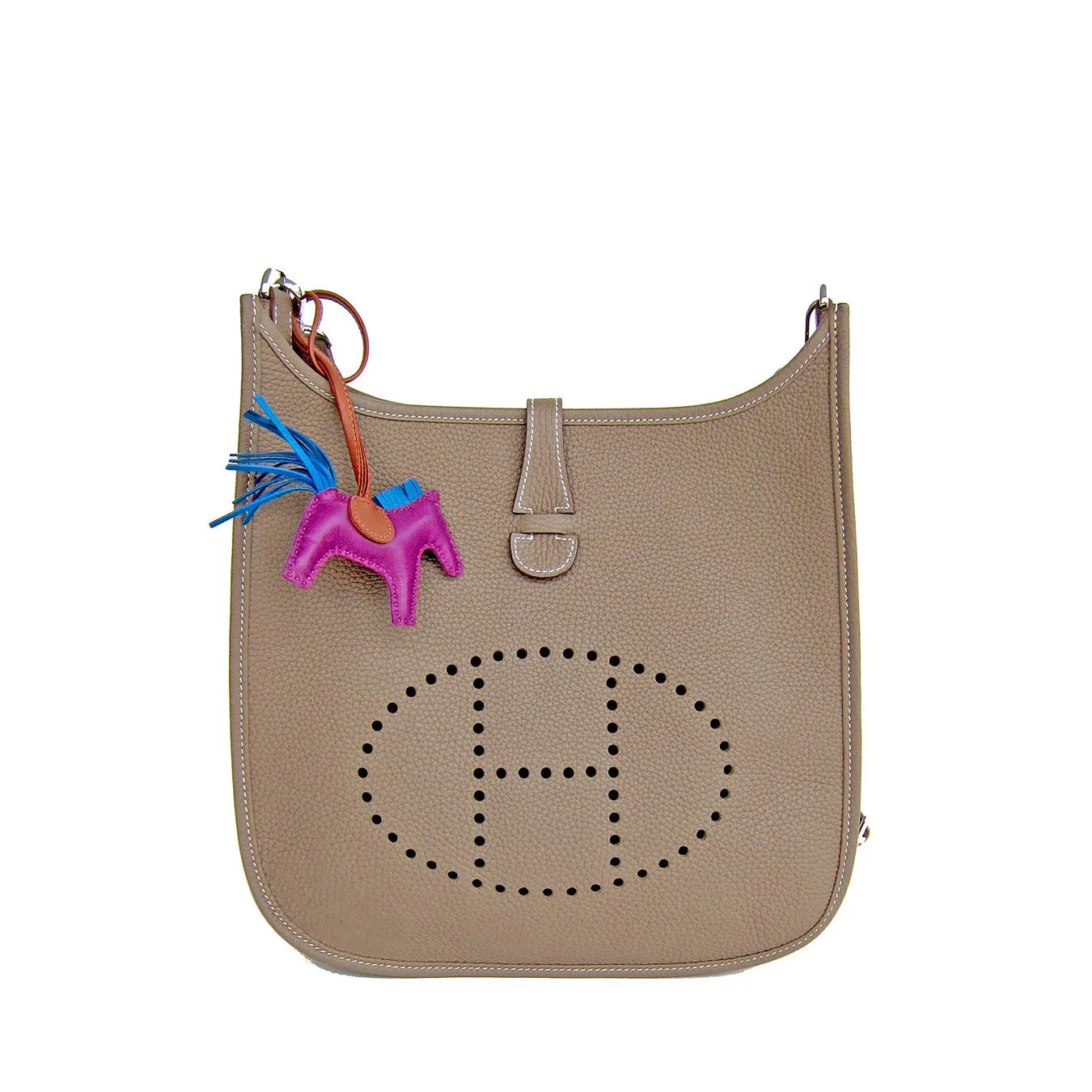 Hermes Etoupe Evelyne PM Messenger Leather Shoulder Handbag Perfect Gift