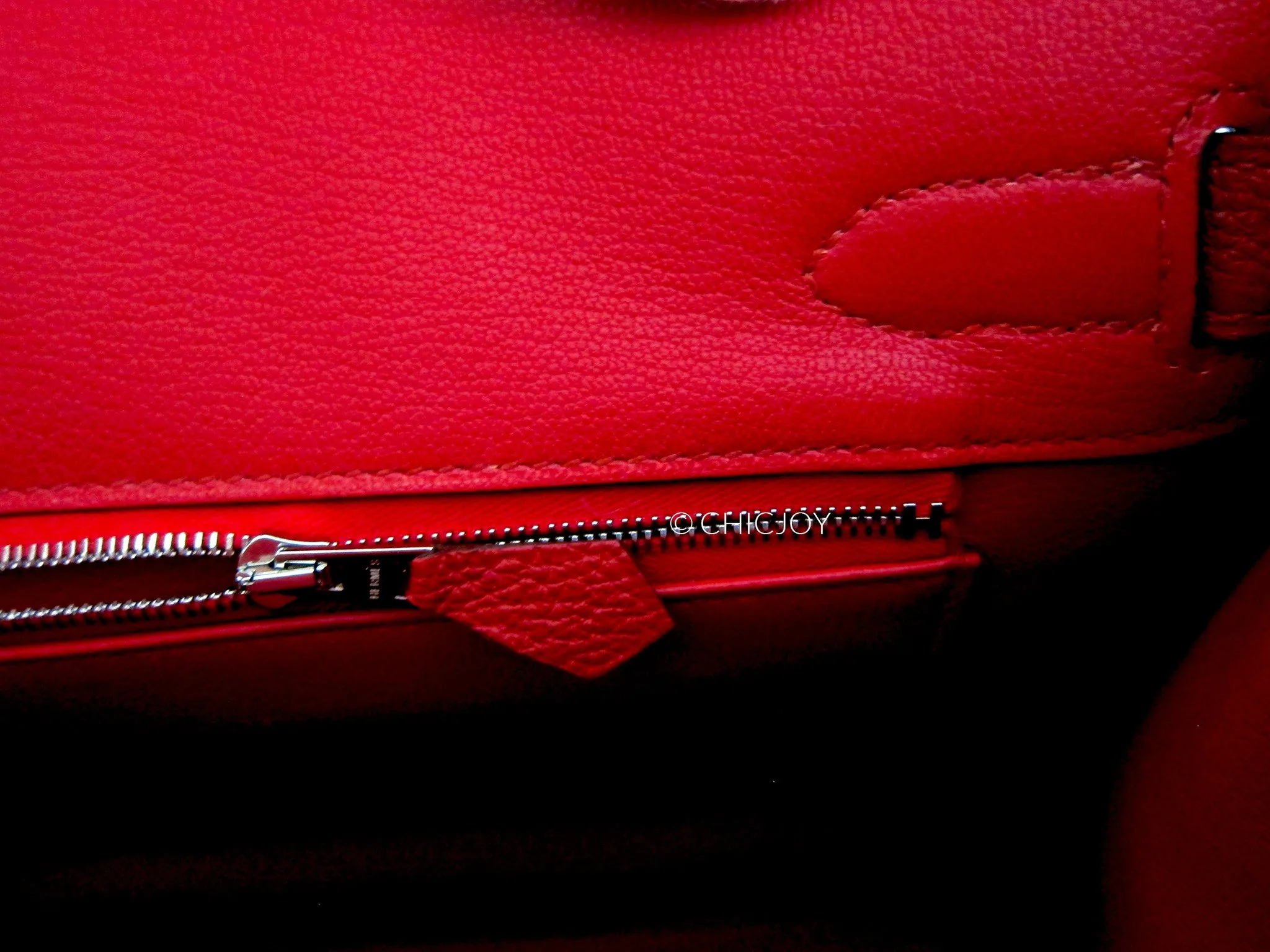 Hermes Vermillion 30cm Togo Birkin PHW