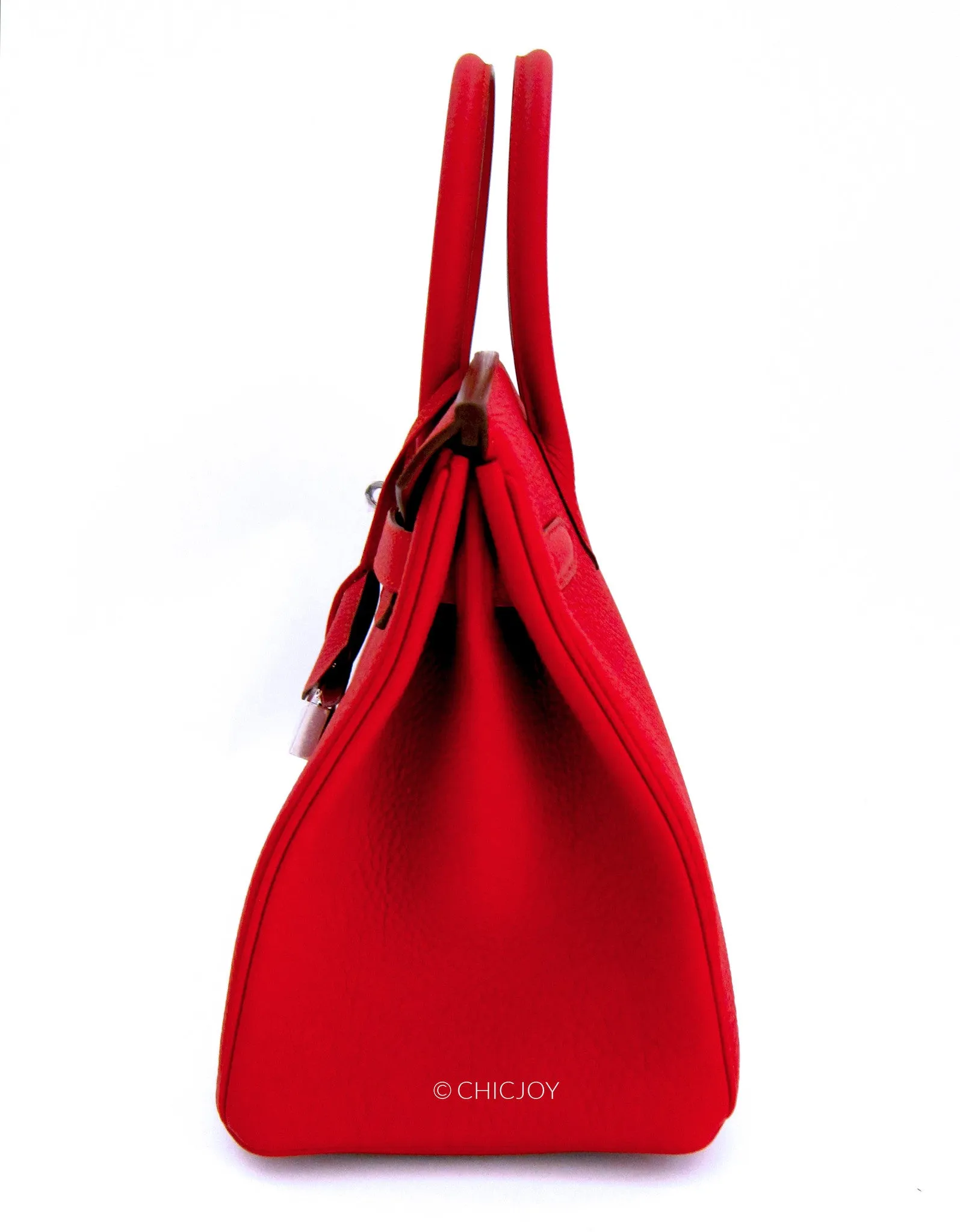 Hermes Vermillion 30cm Togo Birkin PHW
