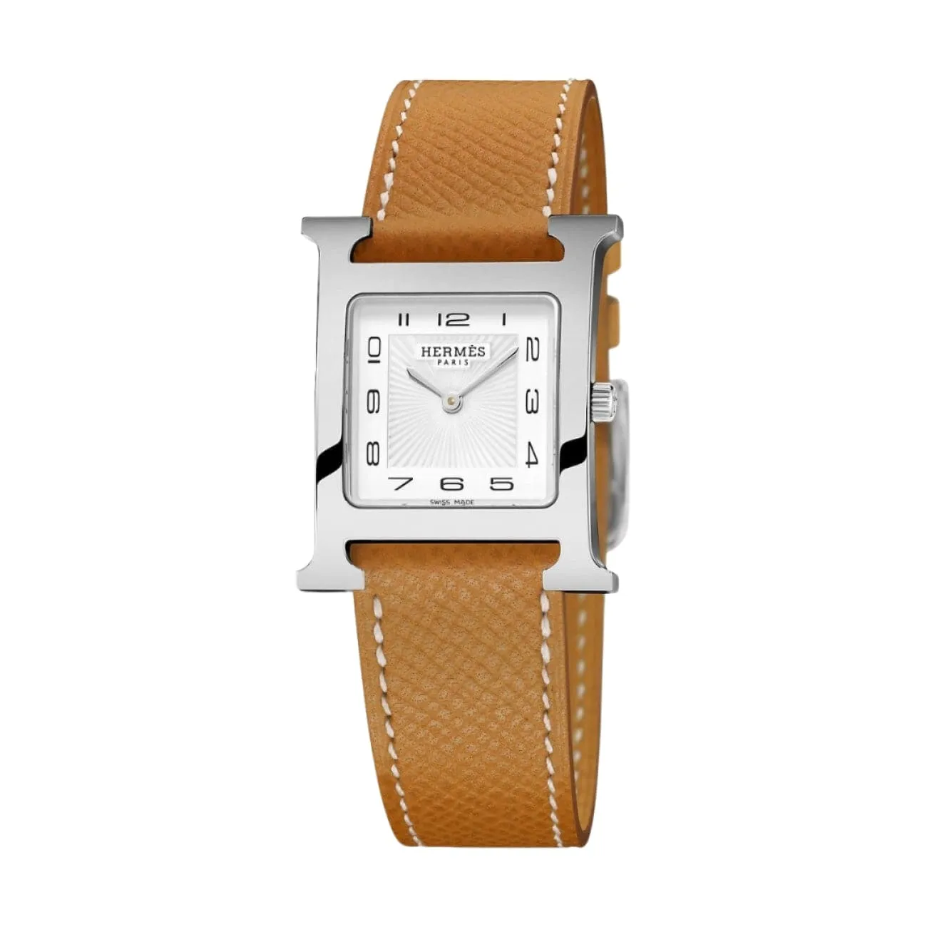 HEURE H - SUNBURST WHITE MEDIUM WATCH