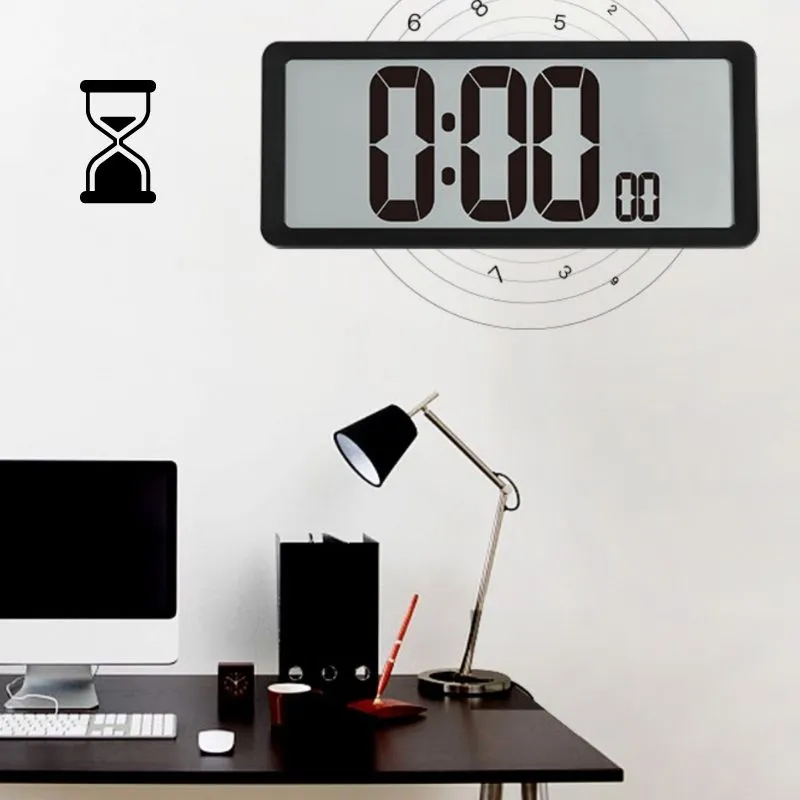 Homlly Large Digital Alarm Clock w Date (36*15cm)