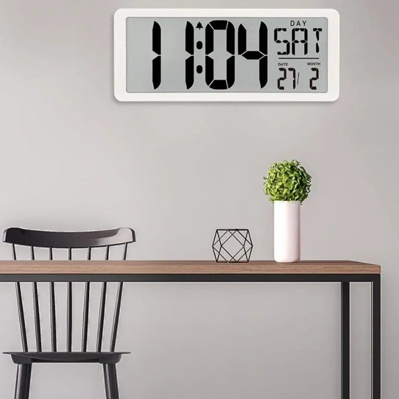 Homlly Large Digital Alarm Clock w Date (36*15cm)