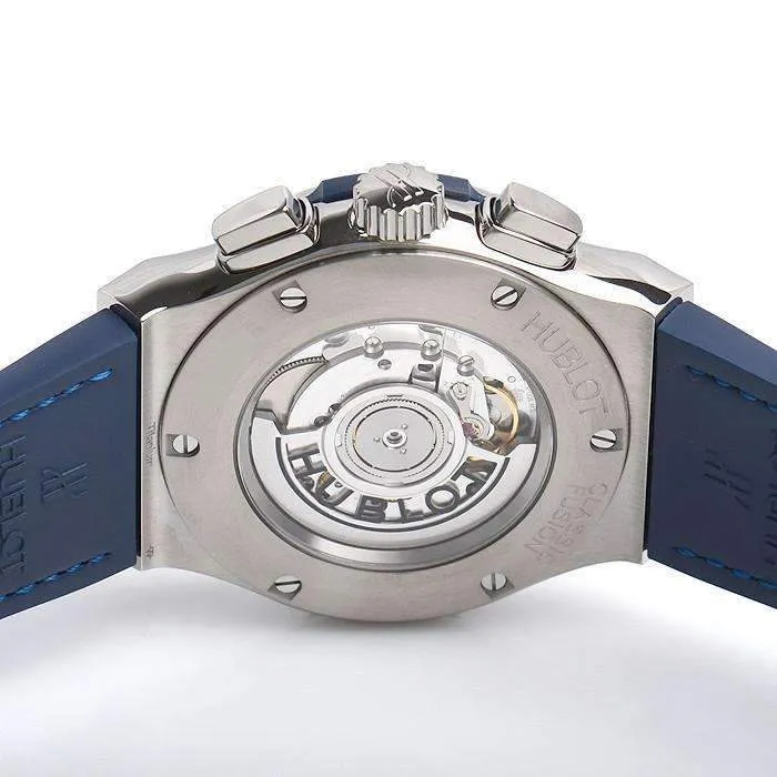 HUBLOT ClASSIC FUSION BLUE CHRONOGRAPH TITANIUM 45 MM MEN WATCH 521.NX.7170.LR