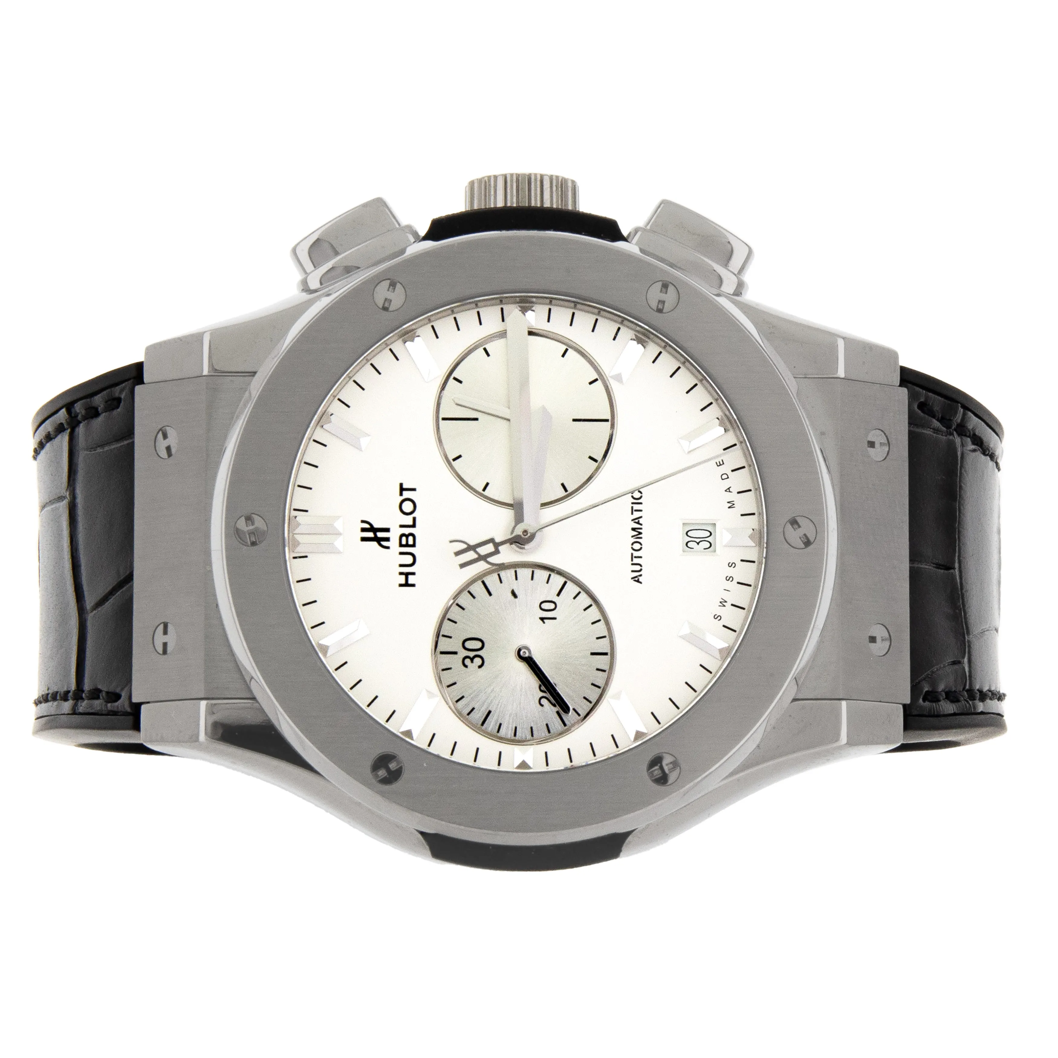 Hublot Classic Fusion Chronograph Titanium Opaline Dial 45mm 521.NX.2611.LR