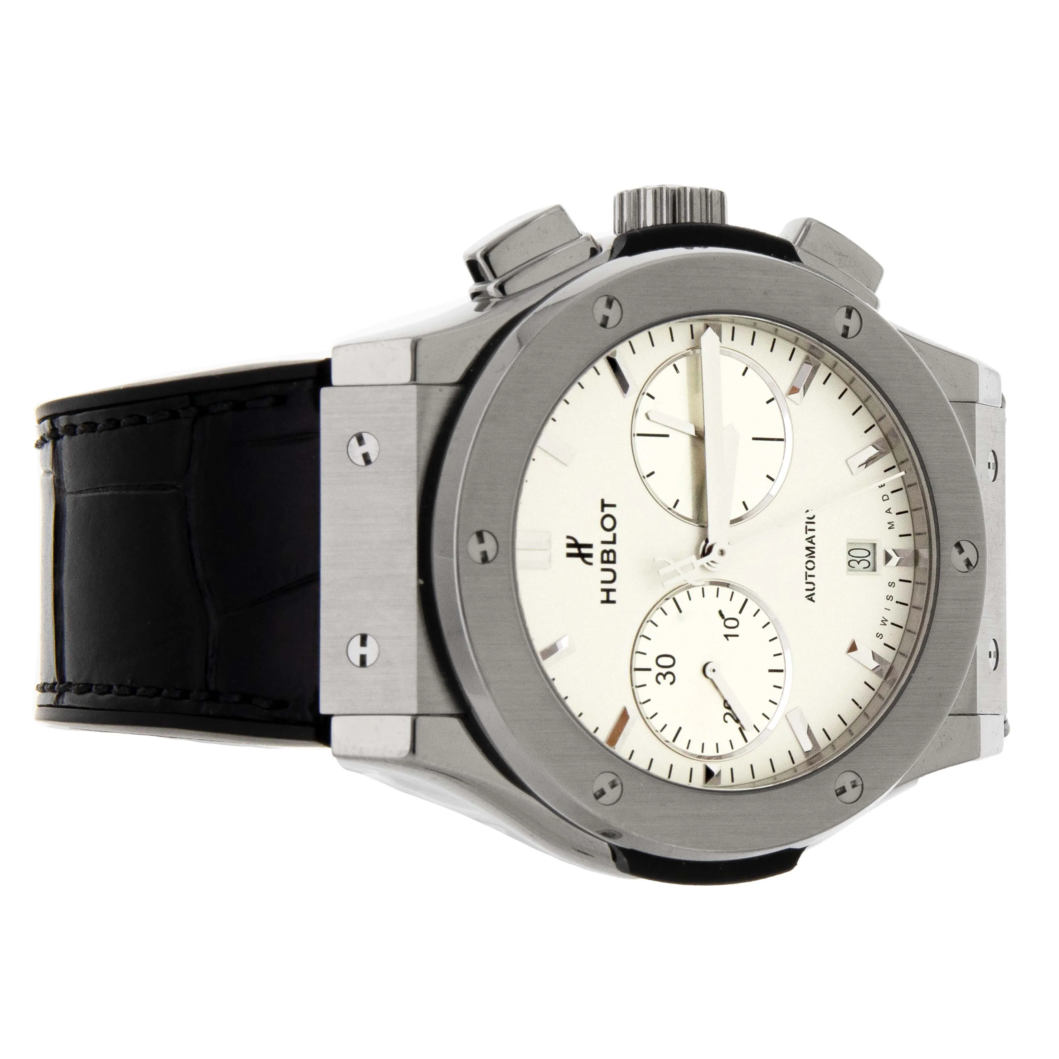 Hublot Classic Fusion Chronograph Titanium Opaline Dial 45mm 521.NX.2611.LR