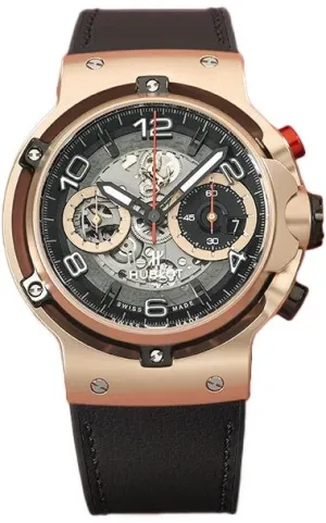 Hublot Classic Fusion Ferrari GT King Gold Chronograph Automatic Black Skeletal Dial Men's Watch 526.OX.0124.VR