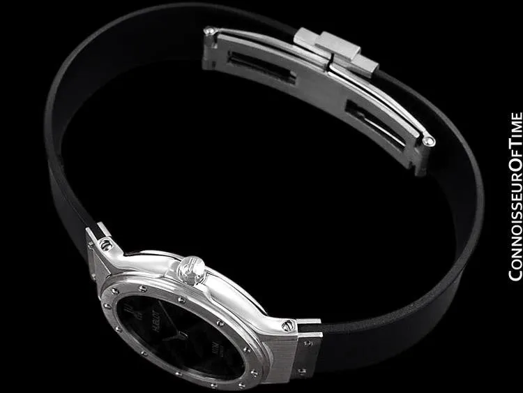Hublot MDM Ladies Rubber Bracelet Watch - Stainless Steel