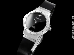 Hublot MDM Ladies Rubber Bracelet Watch - Stainless Steel