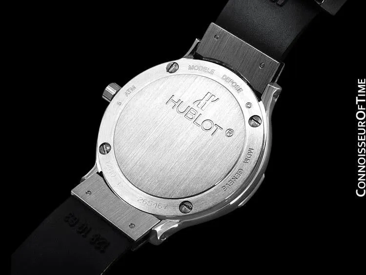 Hublot MDM Ladies Rubber Bracelet Watch - Stainless Steel