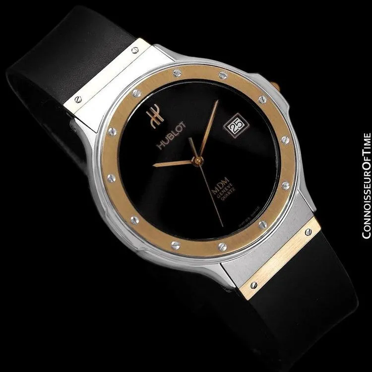 Hublot MDM Two-Tone Full Size Mens Watch - Stainless Steel & 18K Gold