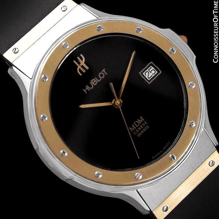 Hublot MDM Two-Tone Full Size Mens Watch - Stainless Steel & 18K Gold