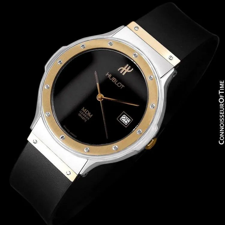 Hublot MDM Two-Tone Full Size Mens Watch - Stainless Steel & 18K Gold