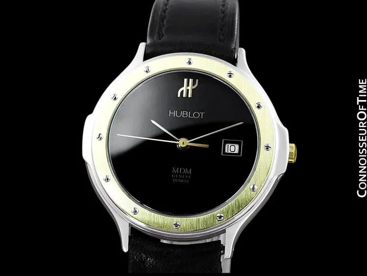 Hublot MDM Two-Tone Midsize Mens Watch - Stainless Steel & 18K Gold