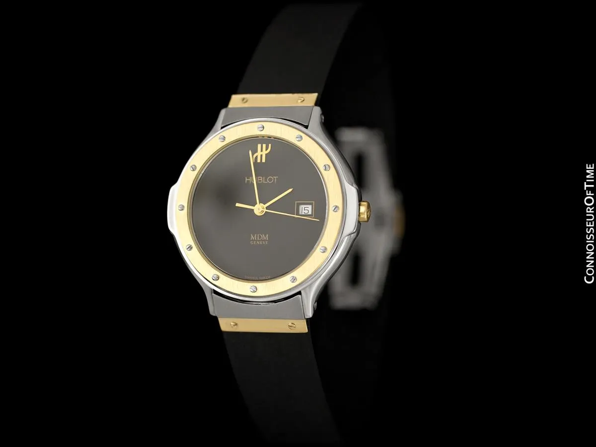 Hublot MDM Two-Tone Midsize Mens Watch - Stainless Steel & 18K Gold