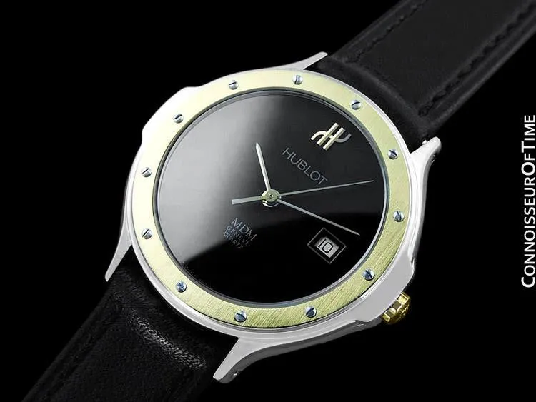 Hublot MDM Two-Tone Midsize Mens Watch - Stainless Steel & 18K Gold
