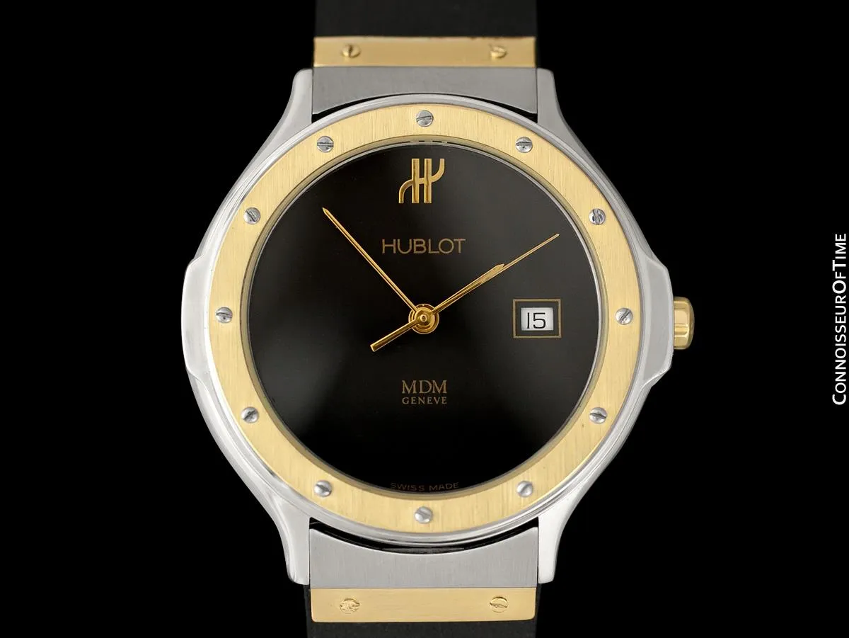 Hublot MDM Two-Tone Midsize Mens Watch - Stainless Steel & 18K Gold