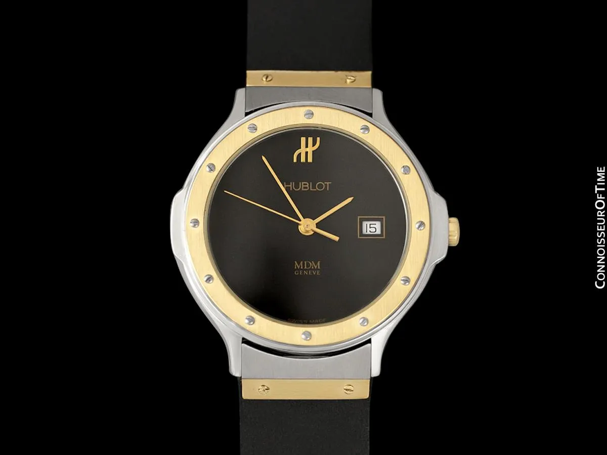 Hublot MDM Two-Tone Midsize Mens Watch - Stainless Steel & 18K Gold