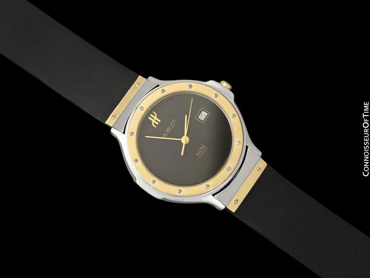 Hublot MDM Two-Tone Midsize Mens Watch - Stainless Steel & 18K Gold