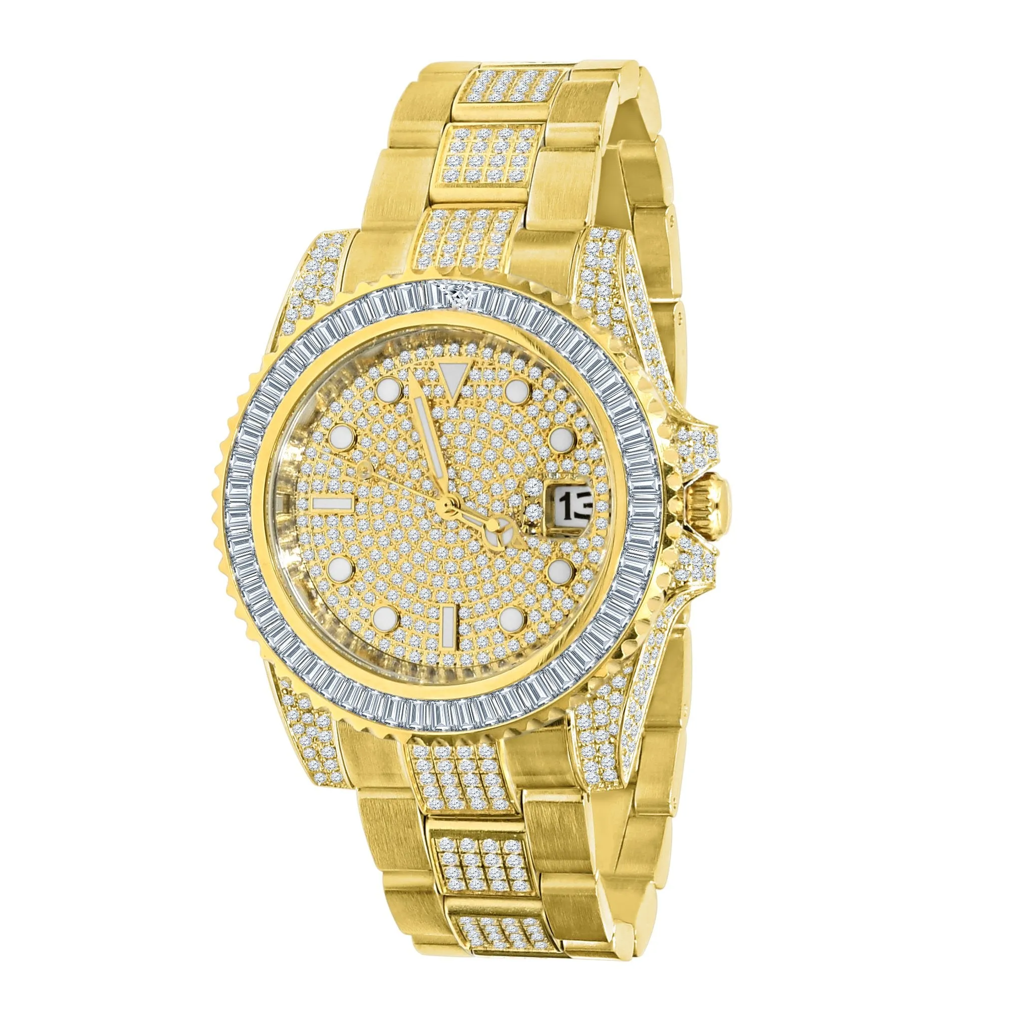 HURRICANE GOLD PLATED STAINLESS STEEL WATCH | 530382
