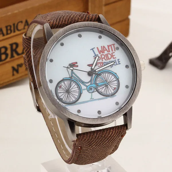 I Want To Ride My Bicycle WristWatch
