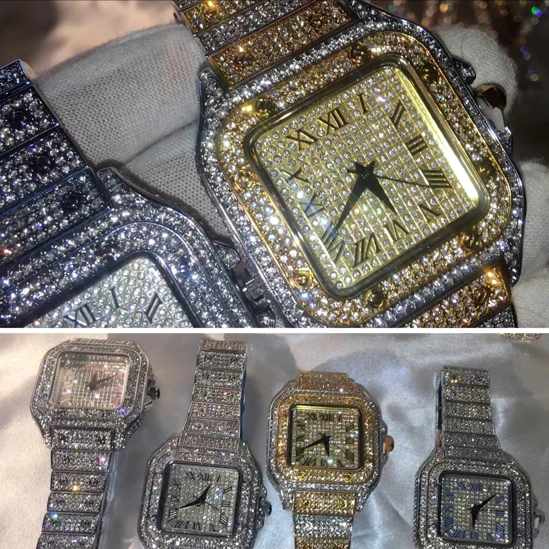 Iced Out watches | Iced Out Watch | Luxury Watch | Diamond Watch | Timepieces | Luxury Watch | Diamond Watch Mens | Womens Watch Silver